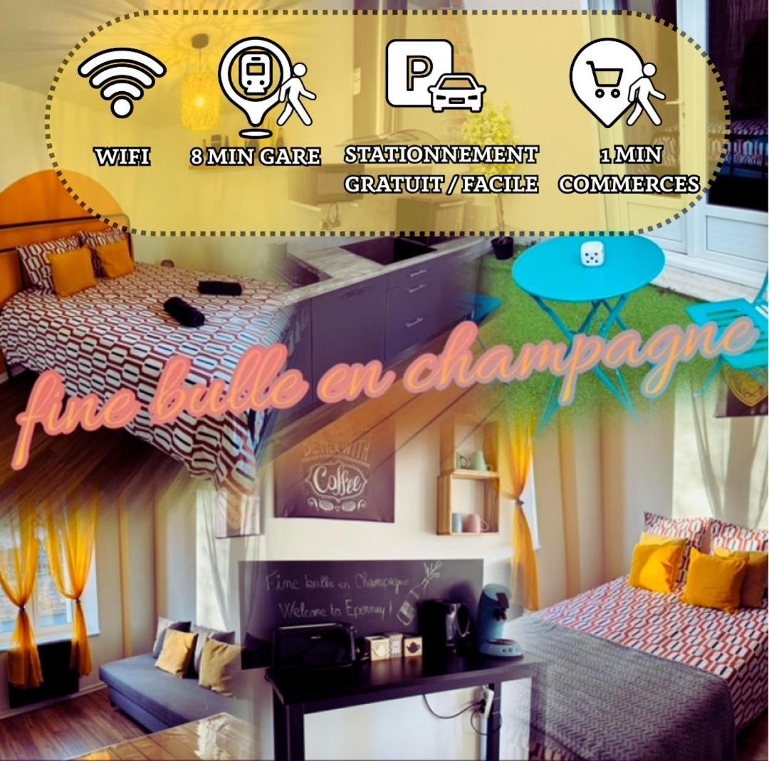 Fine Bulle En Champagne - 1 Chambre - Terrasse إيبيرني المظهر الخارجي الصورة
